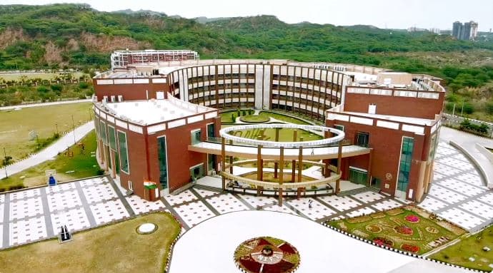 Aerial view of the NIFT Panchkula Campus