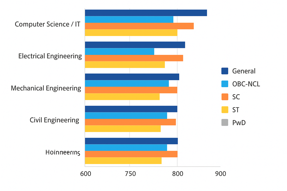 IOCL GATE Cutoff Trends (2025–2020)