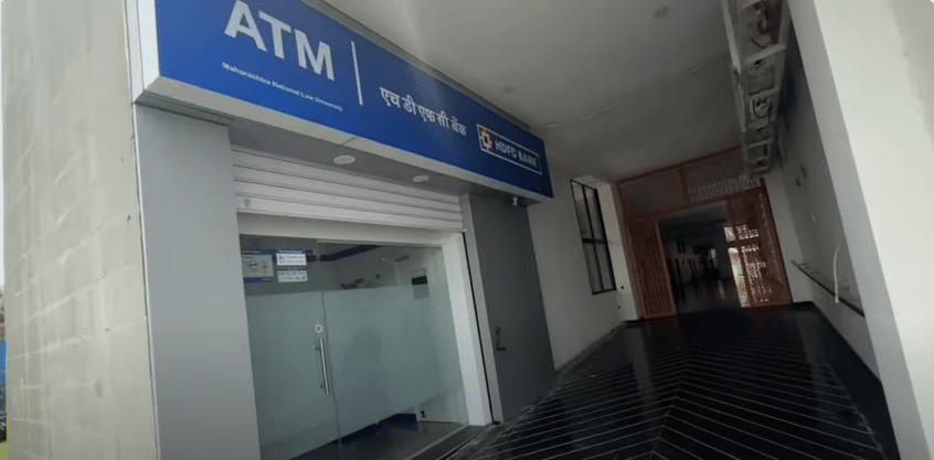 HDFC Bank Campus inside the MNLU Campus