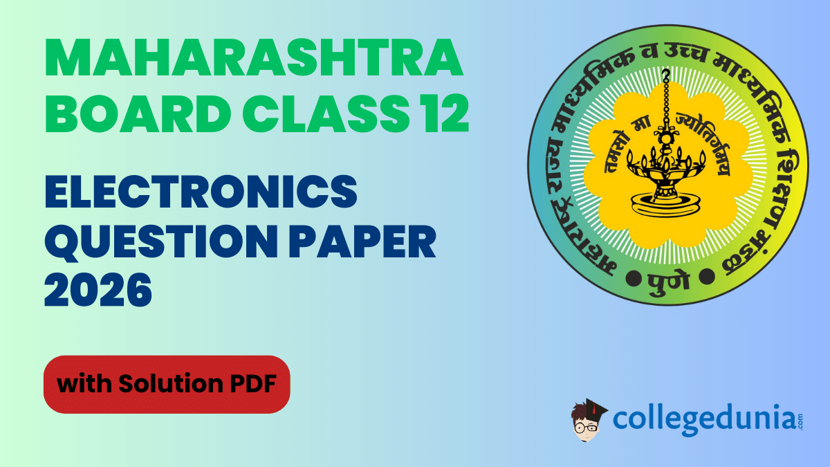 Maharashtra Board Class 12 Electronics 2026 Question Paper With Solution PDF