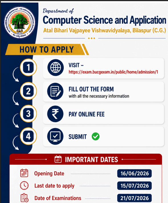 Bilaspur University Admission 2026-27