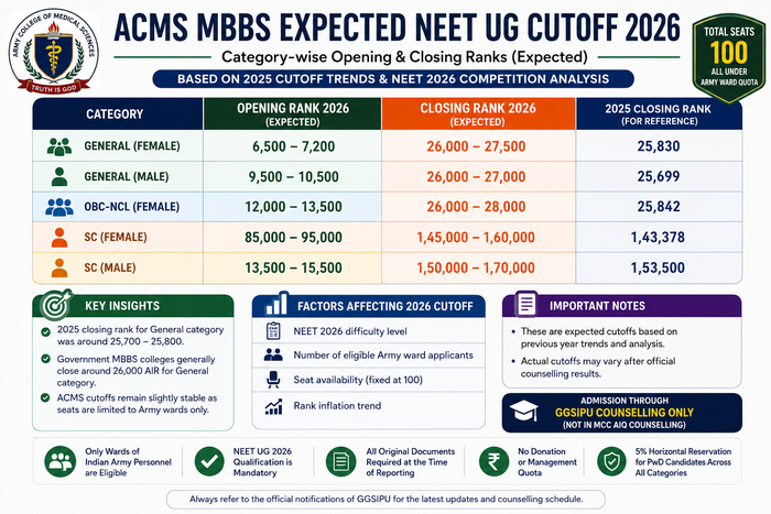ACMS NEET Cutoff 2026