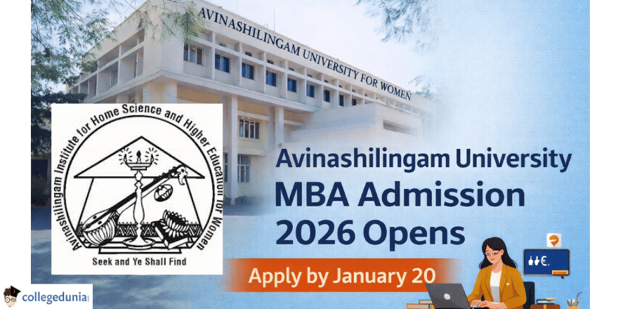 Avinashilingam University MBA Admission 2026 Opens
