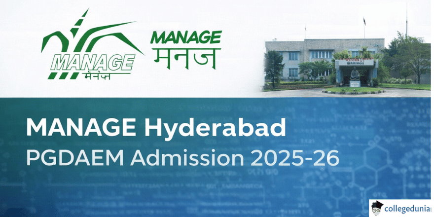 MANAGE Hyderabad PGDAEM Admission 2025-26 Application Deadline Extended 