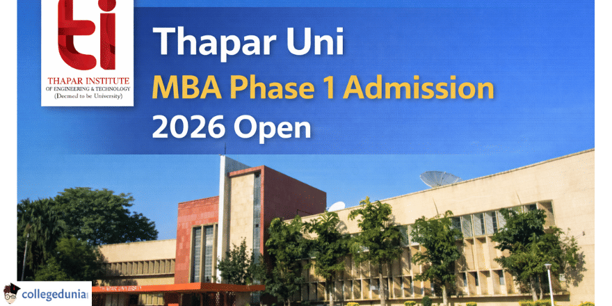 Thapar Institute of Engineering & Technology MBA Phase 1 Admission 2026 Open
