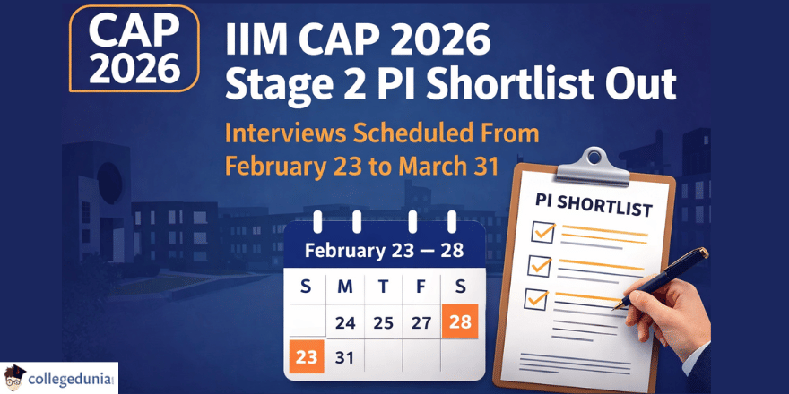 IIM CAP 2026 Stage 2 PI Shortlist Out