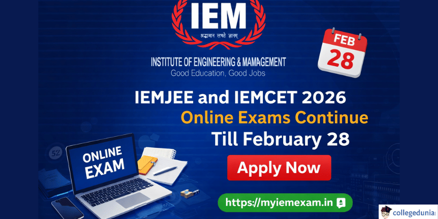 IEMJEE and IEMCET 2026 Online Exams Continue till February