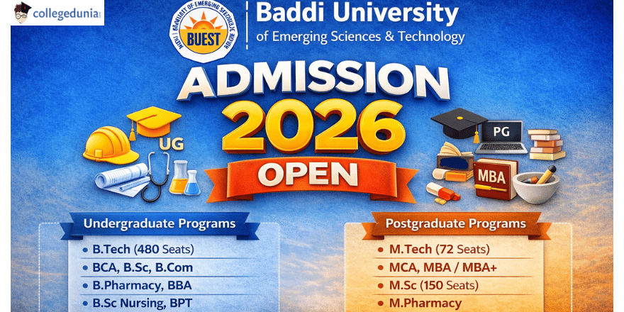 Baddi University Admission 2026 Open