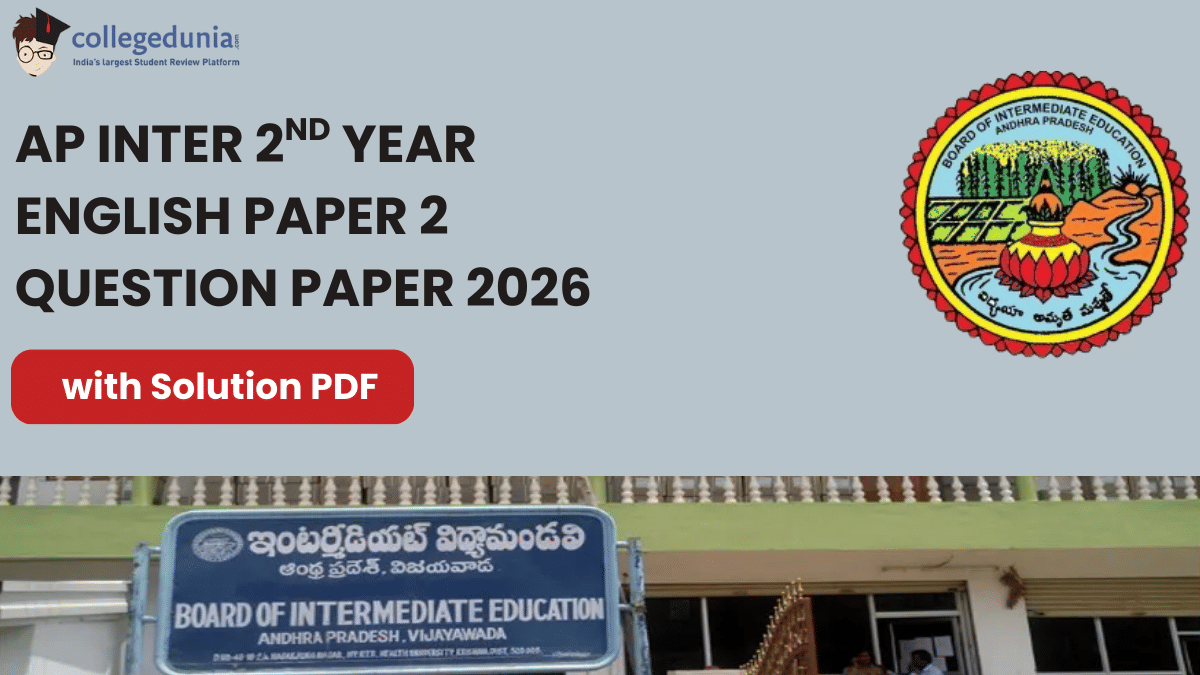 AP Board Class 12 English Paper 2 Question Paper 2026 with Solutions