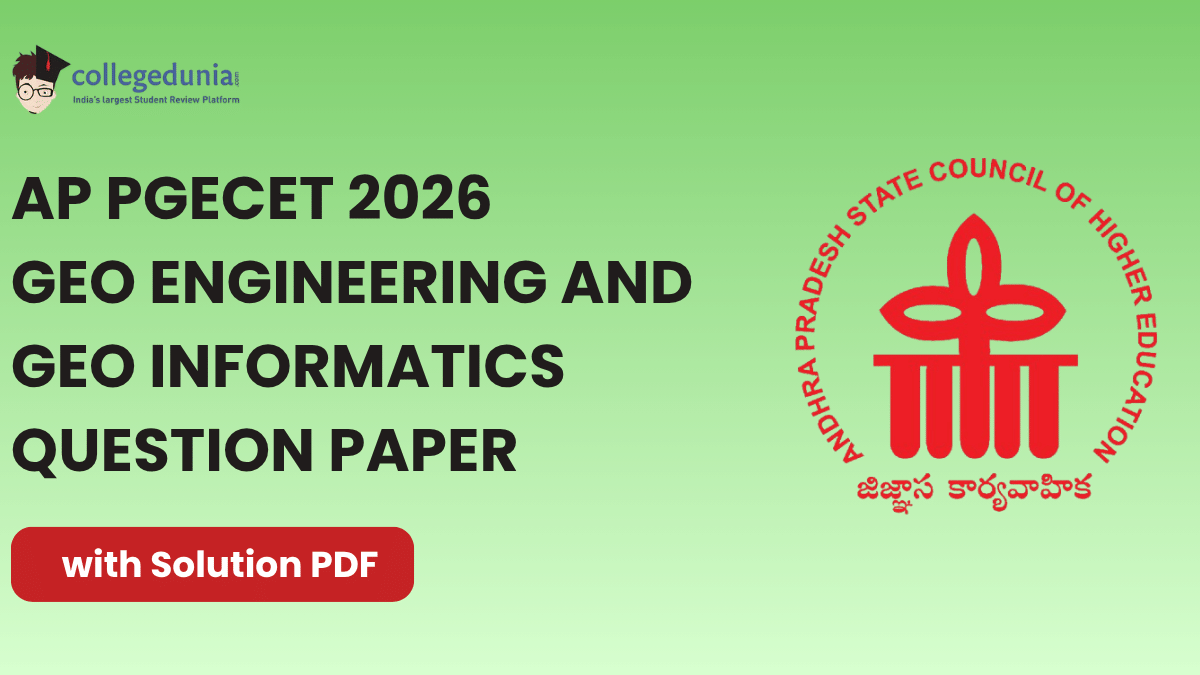 AP PGECET 2026 Geo Engineering and Geo Informatics Question Paper