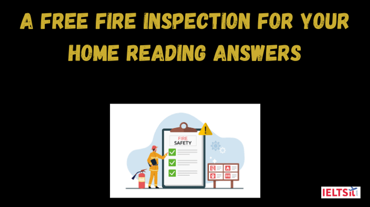 A Free Fire Inspection For Your Home Reading Answers
