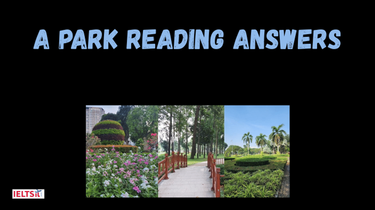 A Park Reading Answers