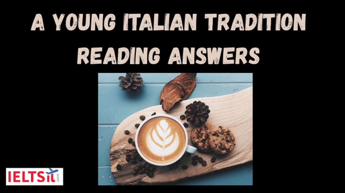 A Young Italian Tradition Reading Answers