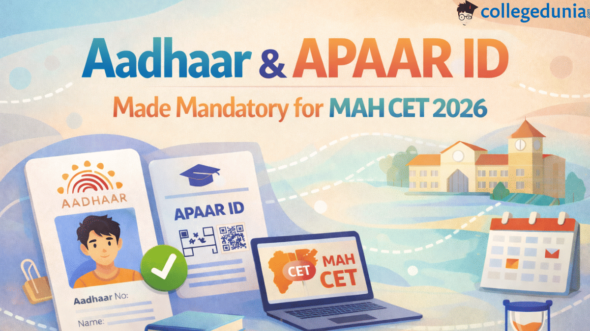 Aadhaar & APAAR ID Made Mandatory for all MAH CET 2026
