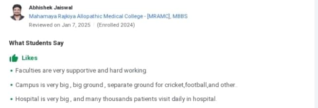 MRAMC Student review