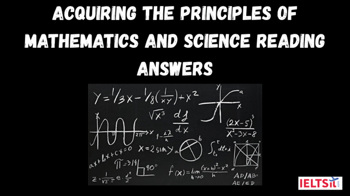 Acquiring the Principles of Mathematics and Science Reading Answers