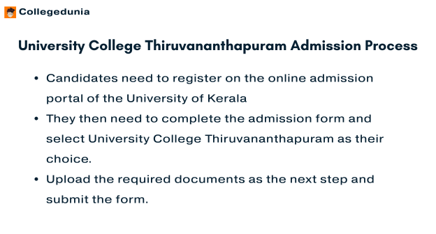University College Thiruvananthapuram B.Sc. Admission Process