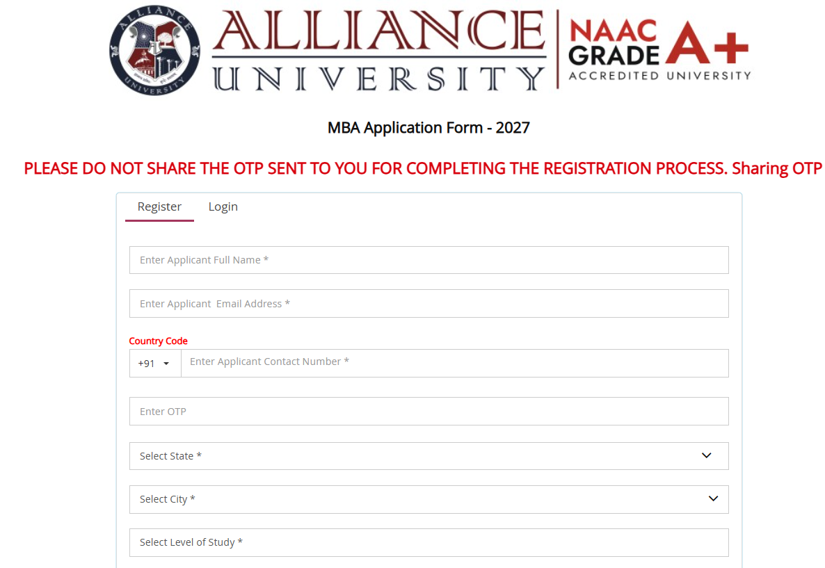 Alliance University 2027 Admission Key Details