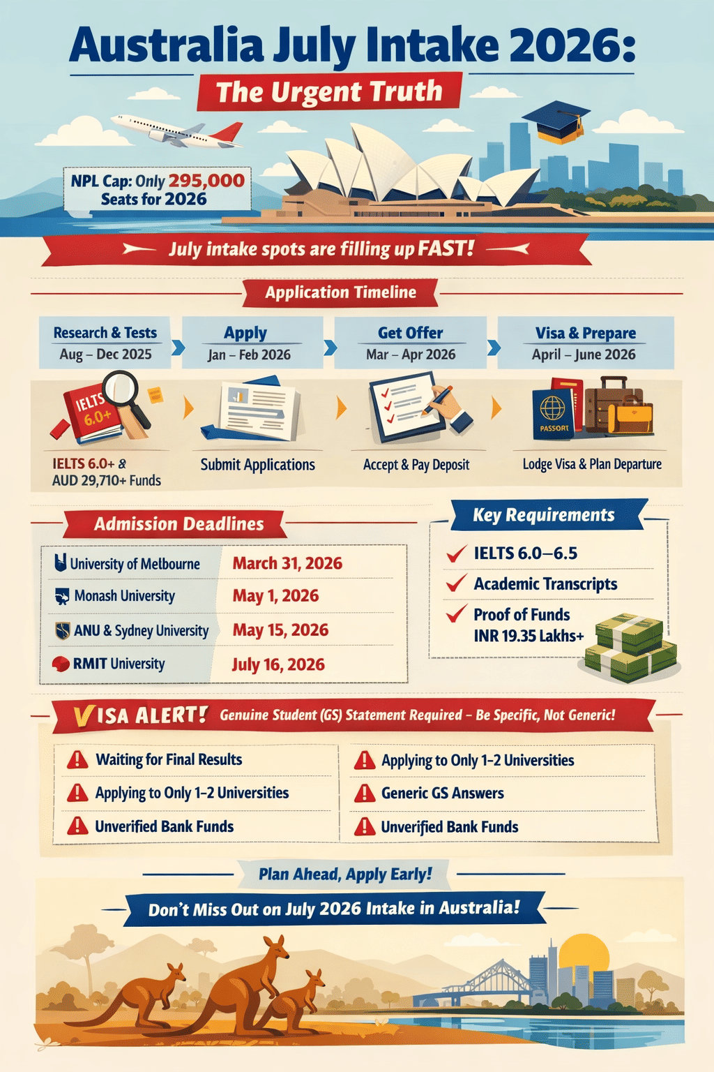 Aus 2026 July Intake for Indian Students