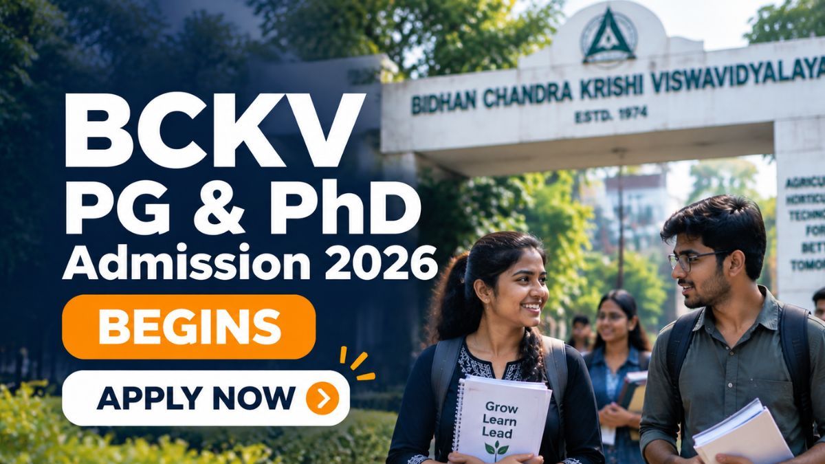 BCKV PG PhD Admission 2026-27 Schedule Released