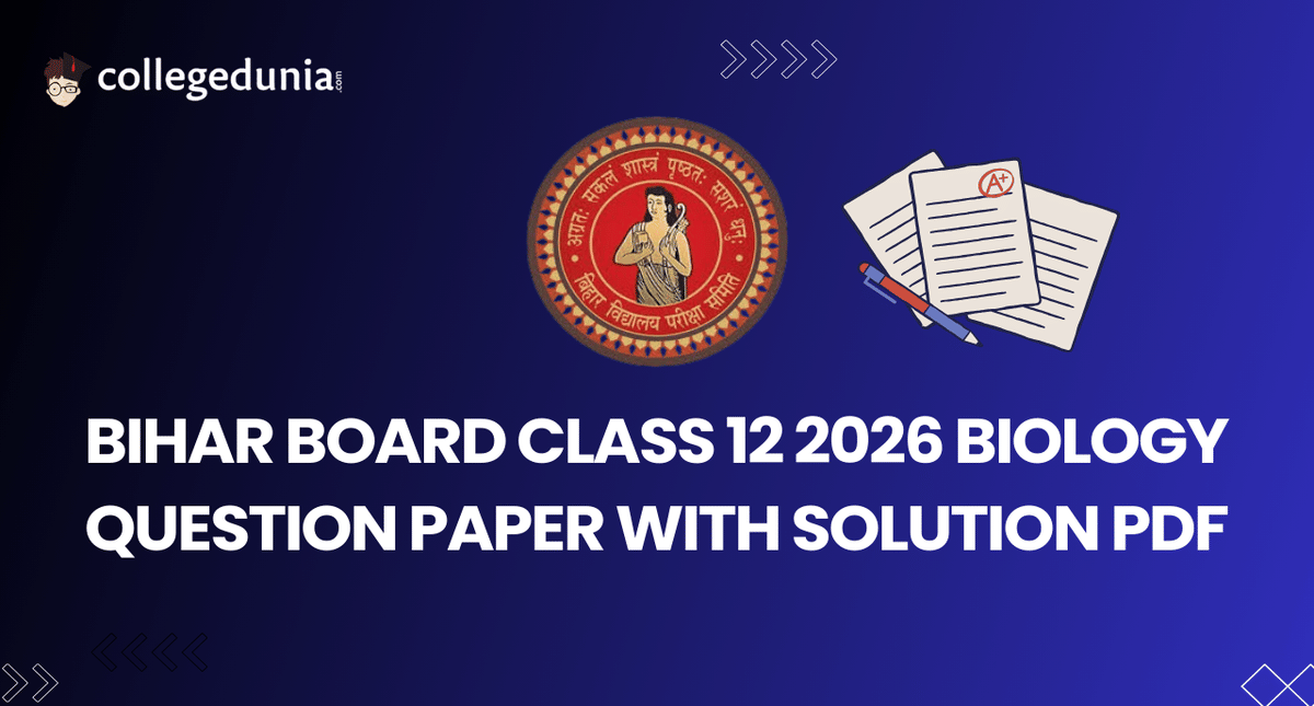 BIHAR Board Class 12 2026 Biology Question Paper with solution PDF