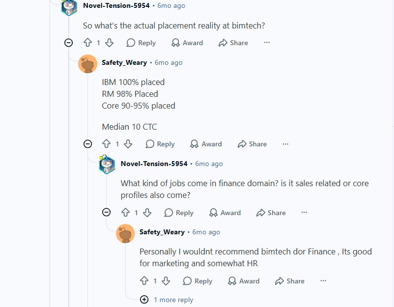 BIMTECH Placements Review
