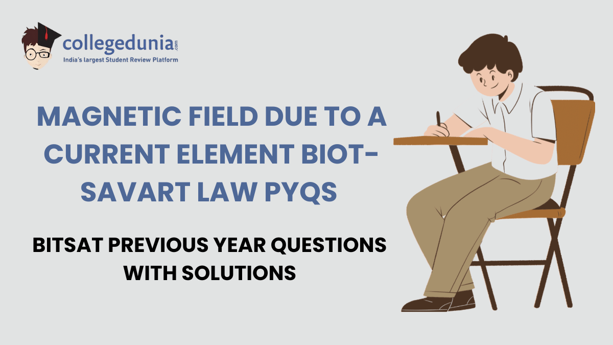 BITSAT PYQs for Magnetic Field Due to a Current Element Biot Savart Law with Solutions