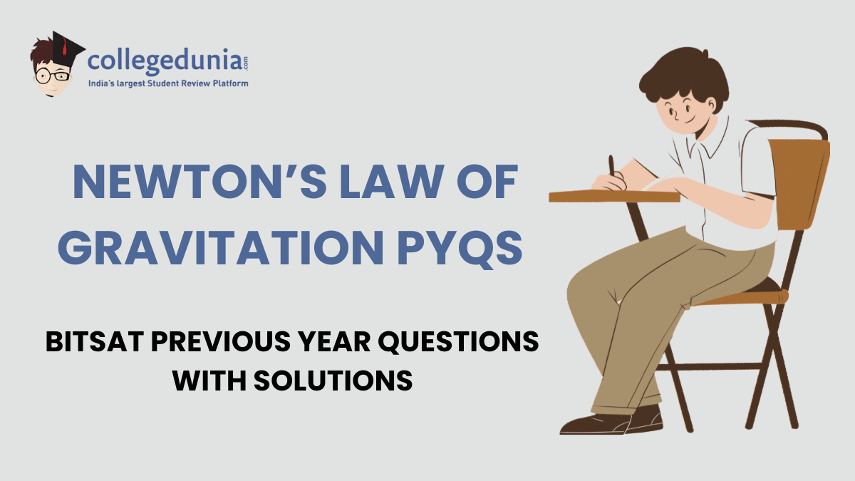 BITSAT PYQs for Newtons Law of Gravitation with Solutions