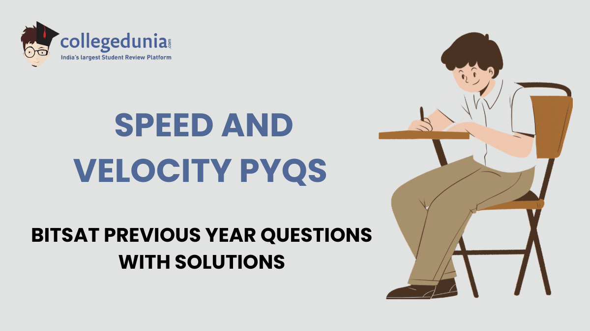 BITSAT PYQs for Speed and Velocity with Solutions