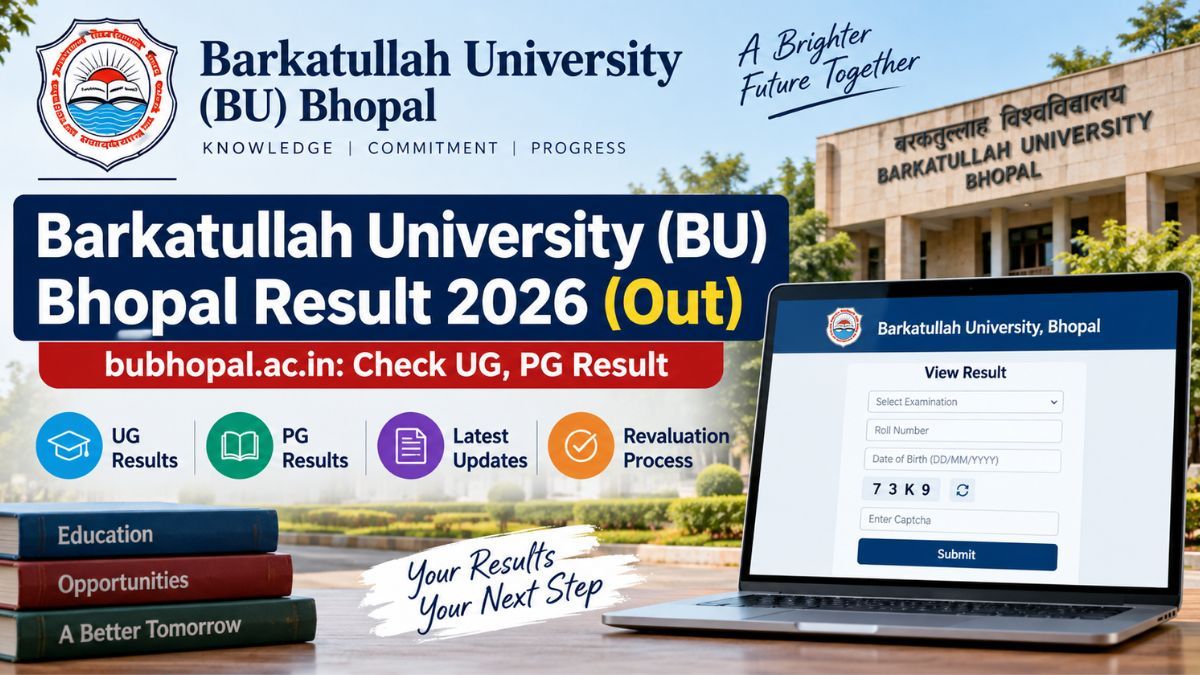 Barkatullah University (BU) Bhopal Result 2026 (Out) bubhopal.ac.in: Check UG, PG Result