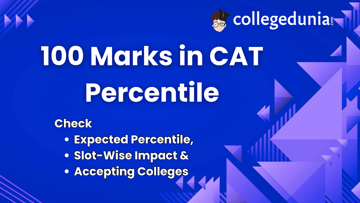 100 Marks in CAT Percentile