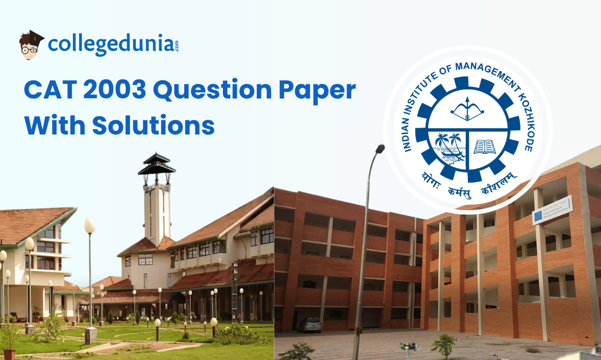 CAT 2003 question Paper With Solutions