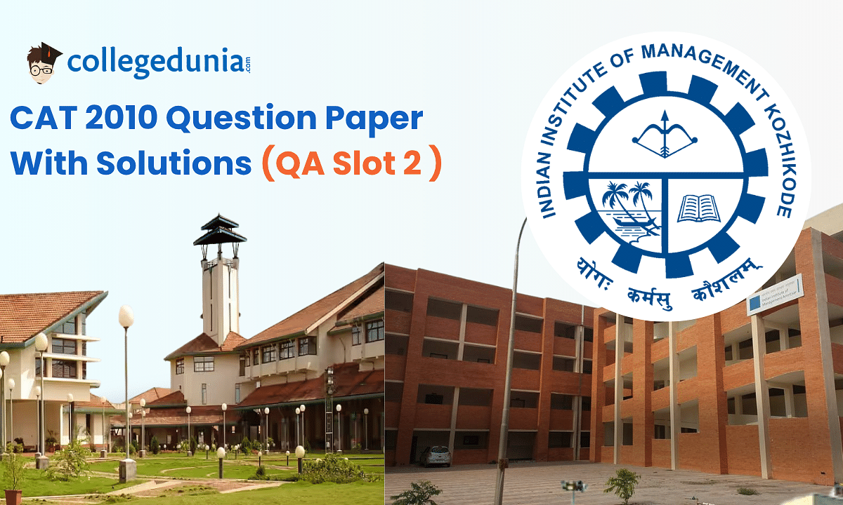 CAT 2010 QA Slot 2 question paper with solution