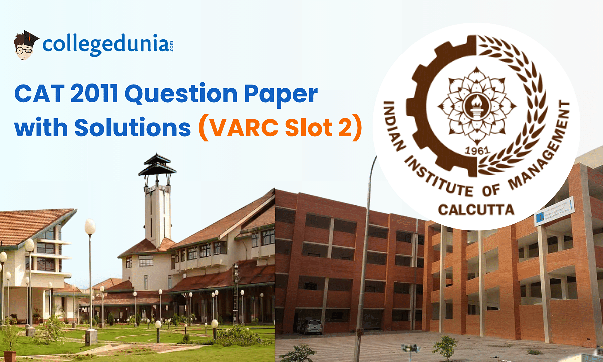 CAT 2011 VARC Slot 2 Question paper with solution PDF
