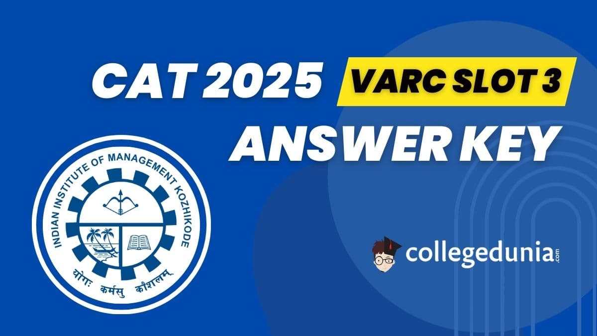 CAT 2025 Slot 3 VARC Answer Key PDF