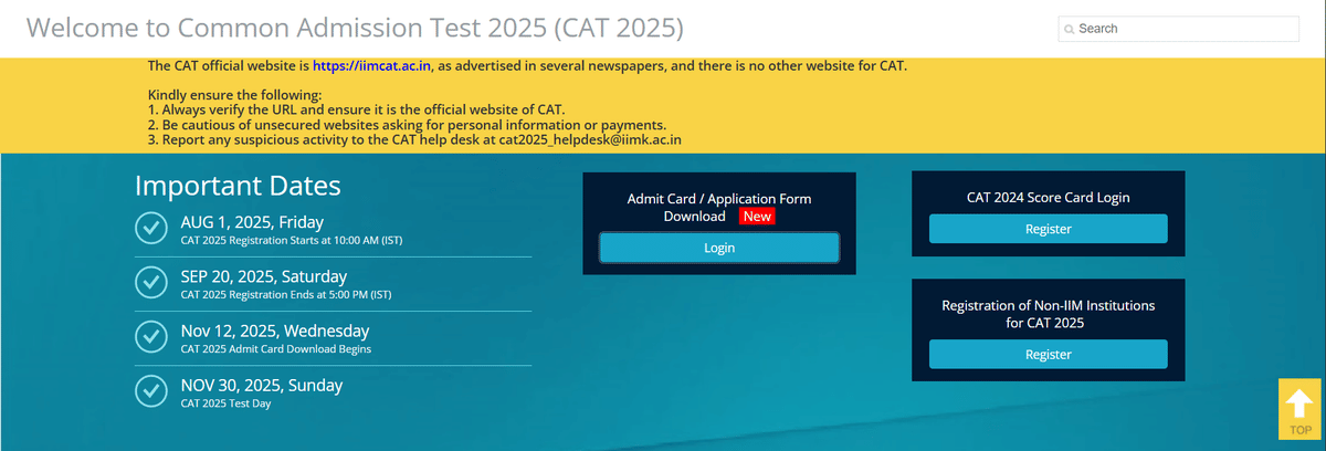 CAT Exam 2025