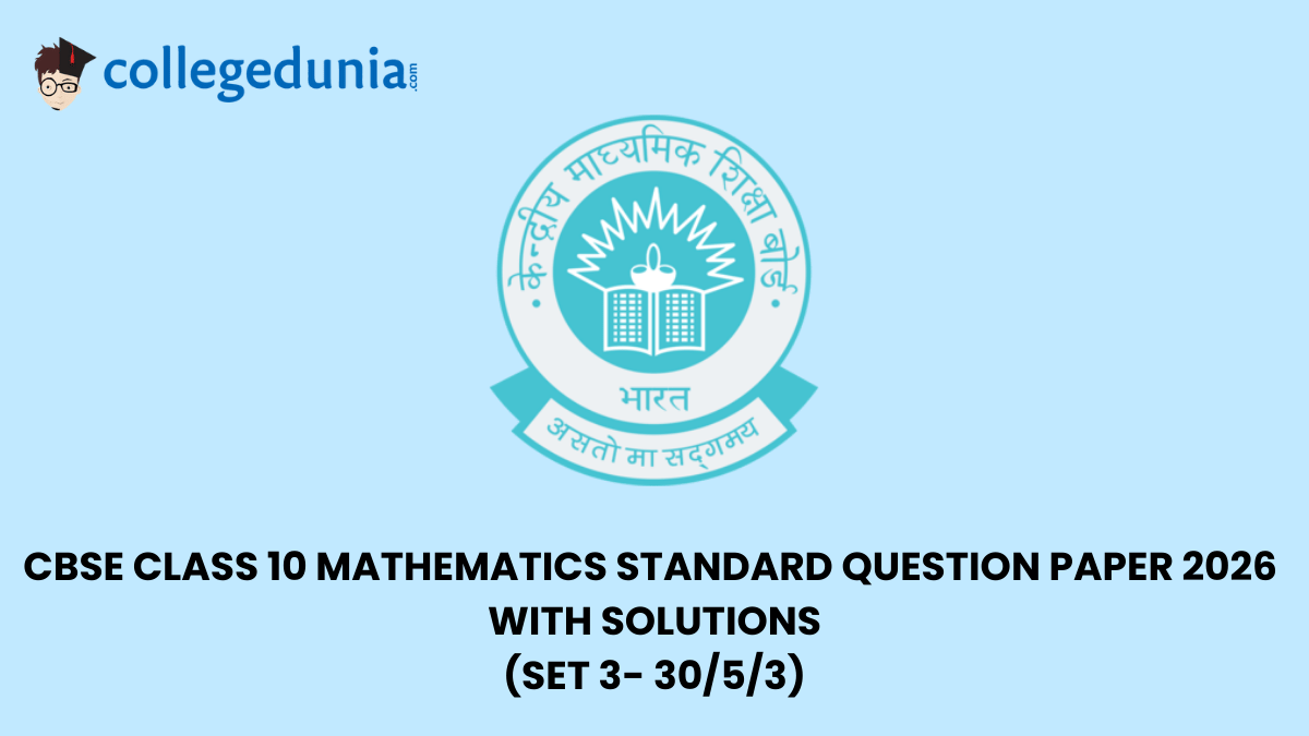 CBSE Class 10 Mathematics Standard Question Paper 2026 Set 3 30 5 3