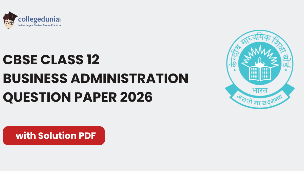 CBSE Class 12 Business Administration Question Paper 2026