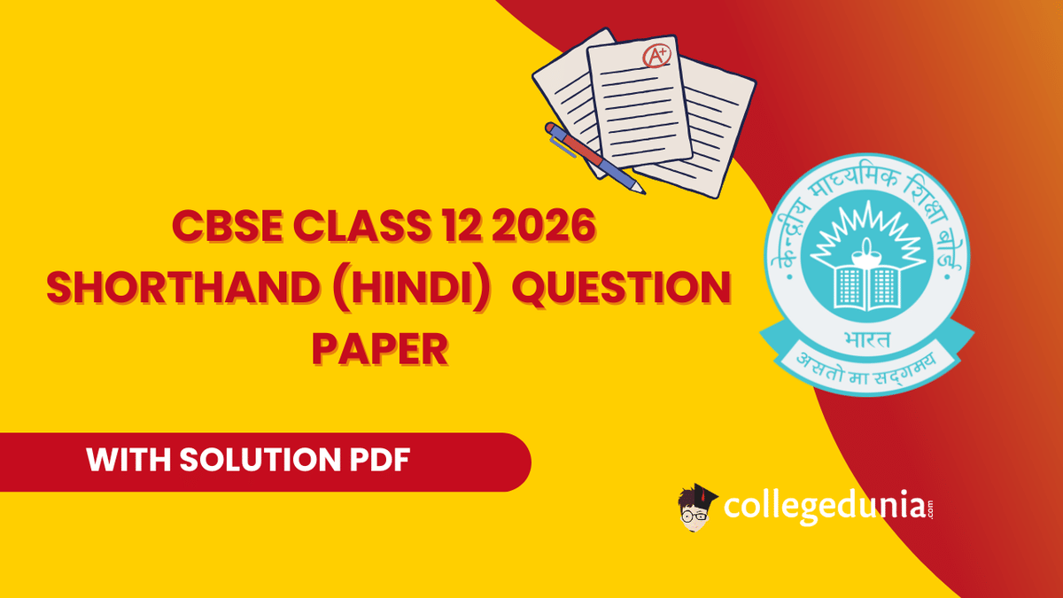 CBSE Class 12 2026  Shorthand (Hindi)  Question Paper 