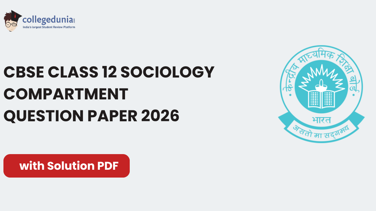 CBSE Class 12 Sociology Compartment Question Paper 2026