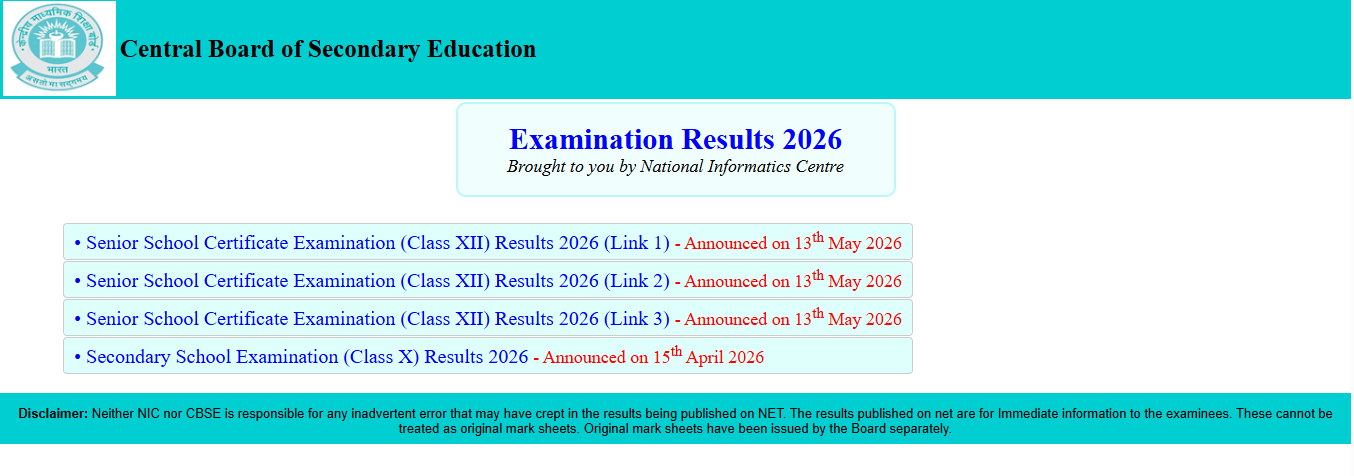 CBSE Results 2026 OUT
