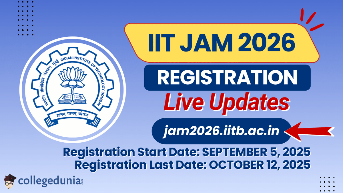 IIT JAM 2026 Registration Live Updates