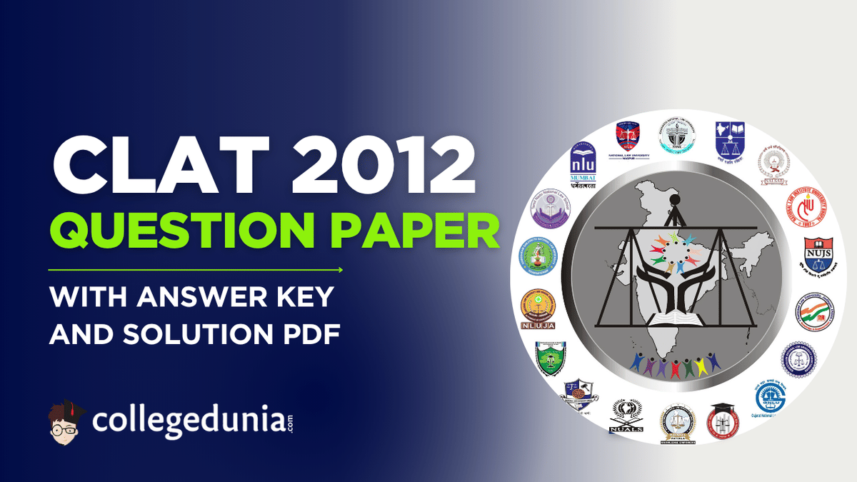 CLAT 2012 Question Paper withj Solution PDF