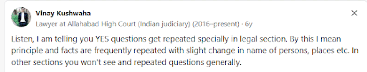Clat repeated questions