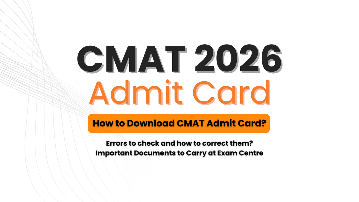 CMAT Admit Card 2026 How to download