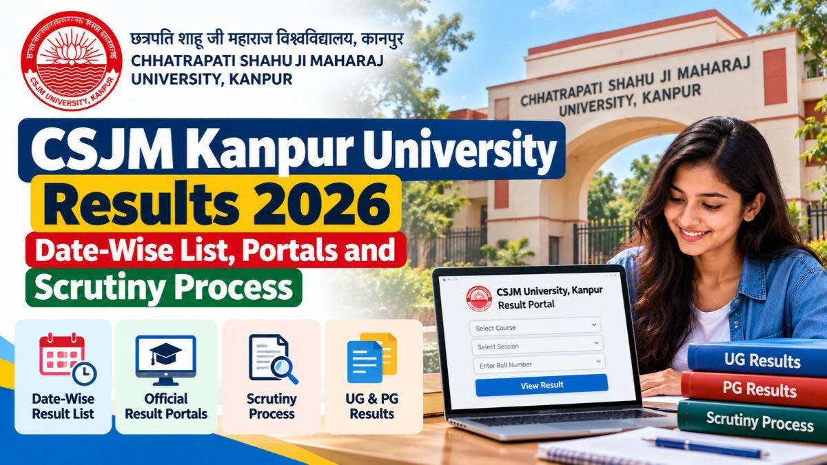 CSJM Kanpur University Results 2026: Date-Wise List, Portals and Scrutiny Process