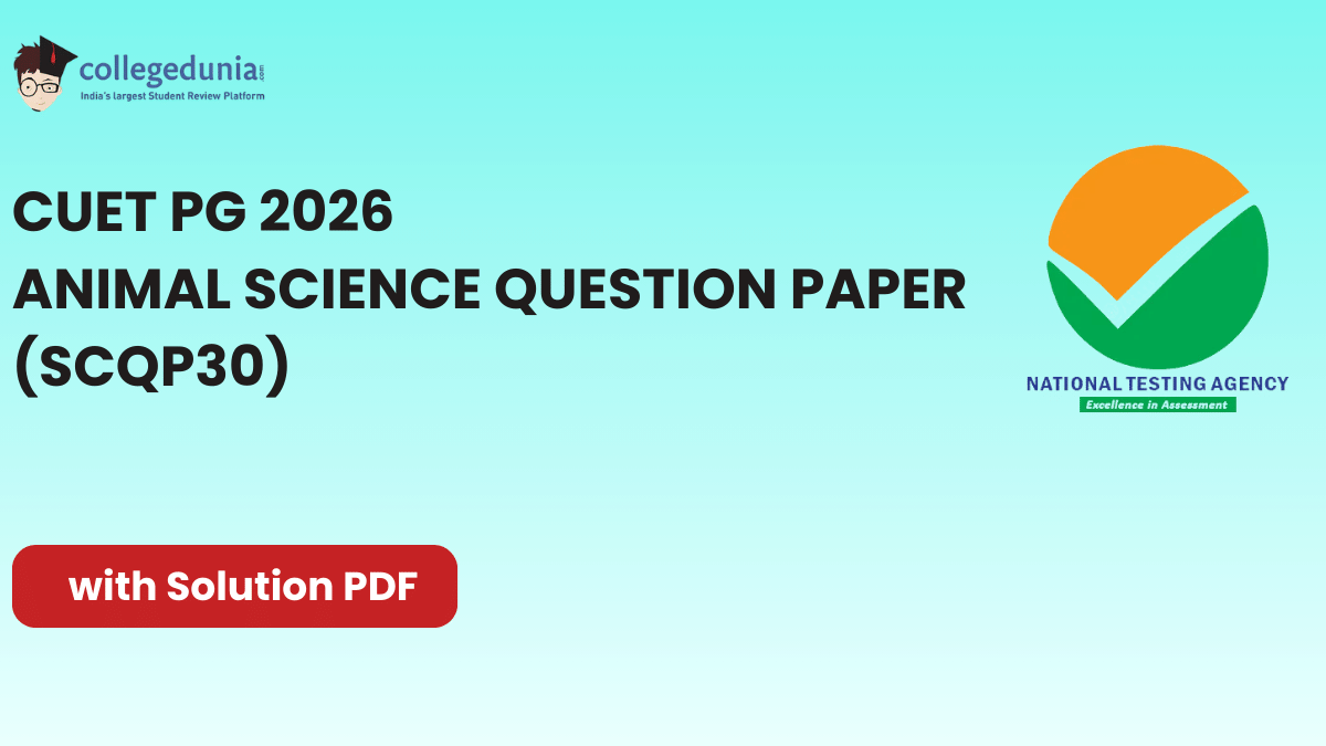 CUET PG 2026 Animal Science Question Paper