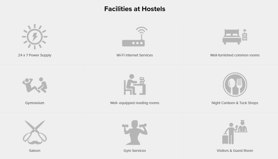 CU Facilities at Hostels 2026