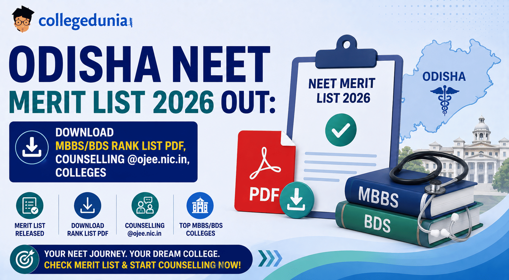 Odisha NEET Merit List 2025 Out: Download MBBS/BDS Rank List PDF, Counselling @ojee.nic.in, Colleges