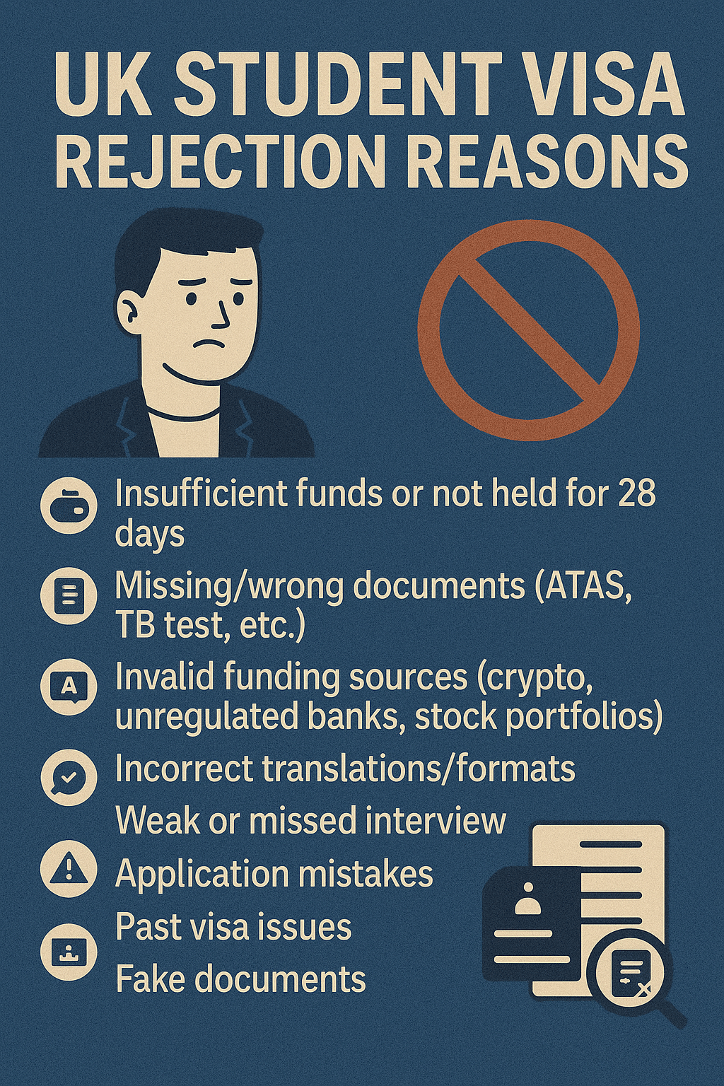 UK Student Visa Rejection Reasons